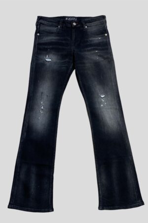 carbon black bootcut jeans