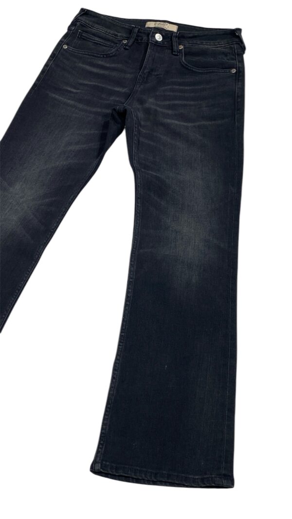 carbon black bootcut jeans