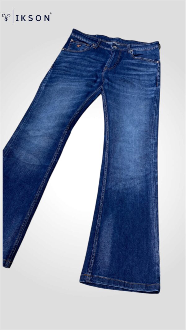 Men's Dark Blue Slim Bootcut Jeans