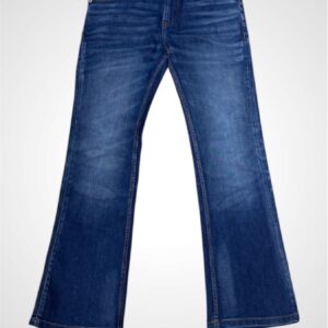 Men's Dark Blue Slim Bootcut Jeans