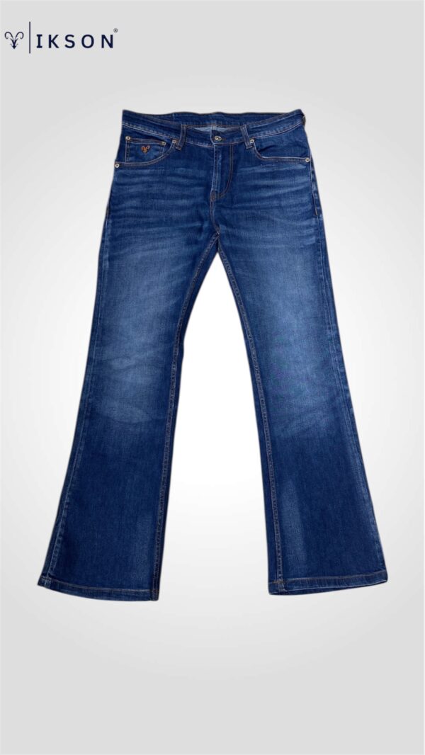 Men's Dark Blue Slim Bootcut Jeans