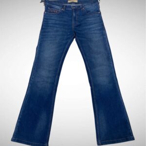MEN DARK BLUE BOOTCUT JEANS