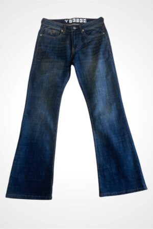 Ikson vintage tint bootcut jeans for men front view